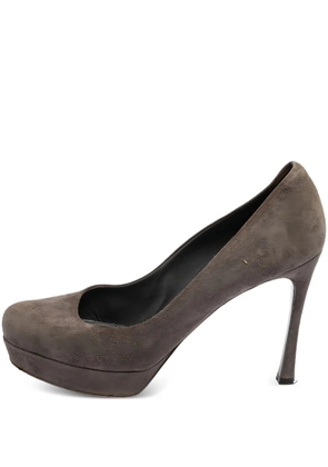 Saint Laurent Pre-Owned 110mm suede pumps - Grey