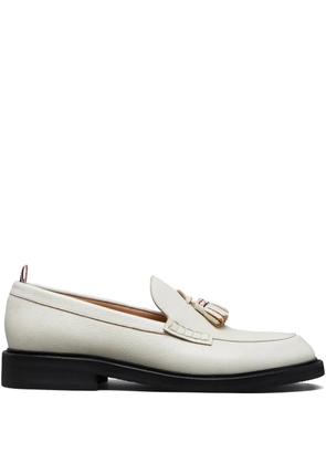 Thom Browne pebble grain-leather tassel-detail loafers - Neutrals