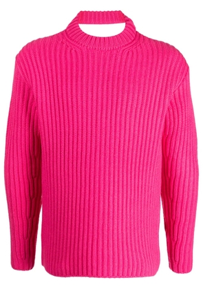 Botter cut-out ribbed-knit merino jumper - Pink