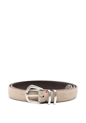 Eleventy suede belt - Neutrals
