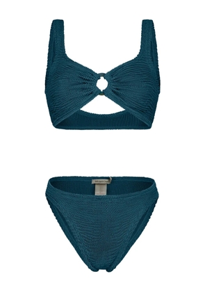 PARAMIDONNA Irina textured ring bikini set - Blue