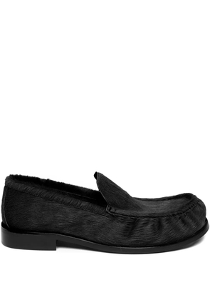 DRIES VAN NOTEN ponyhair loafers - Black