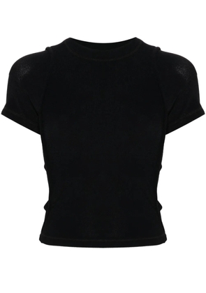 Ottolinger logo-print textured T-shirt - Black