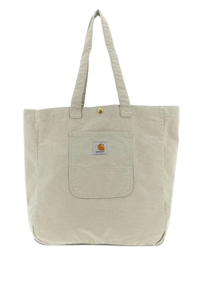 Carhartt WIP logo patch bayfield shopping bag - Neutrals