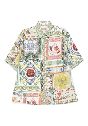 ALEMAIS graphic-print shirt - Green