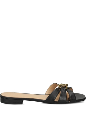 Lauren Ralph Lauren buckle-strap leather sandals - Black