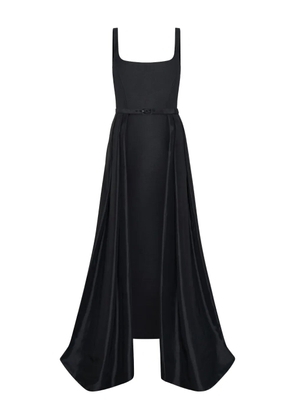 Nicholas square-neck midi dress - Black