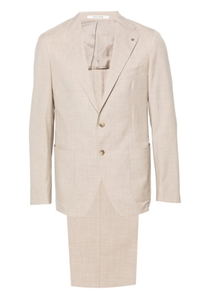 Tagliatore brooch-detail single-breasted suit - Neutrals