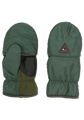 Undercover eye patch-detail padded gloves - Green