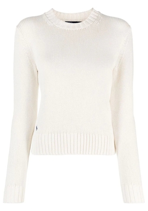 Polo Ralph Lauren ribbed-knit crew neck jumper - White