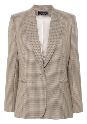 STYLAND houndstooth blazer - Neutrals