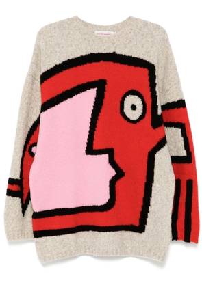 Walter Van Beirendonck crew-neck jumper - Grey
