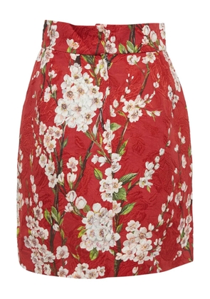 Dolce & Gabbana Pre-Owned floral mini skirt - Red