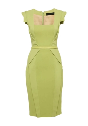 Elie Saab crepe belt dress - Green