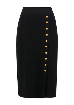 Elisabetta Franchi button midi skirt - Black