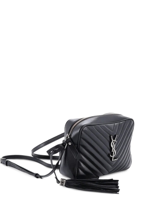 Saint Laurent Pre-Owned Lou Camera Bag Matelasse Chevron Leather Small crossbody bag - Black