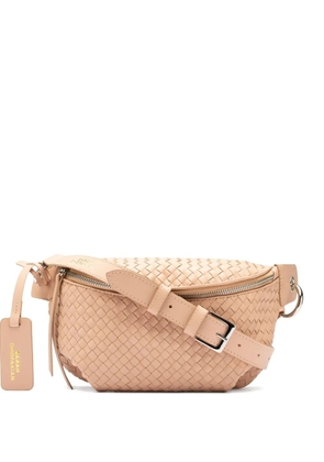 Sarah Chofakian Orsay woven leather belt bag - Neutrals