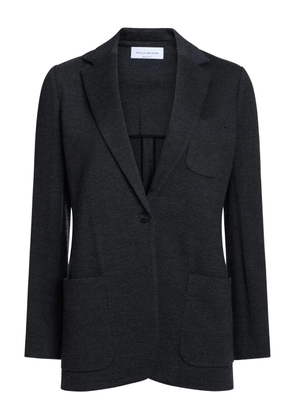 NELLS NELSON Geneve single-breasted herringbone blazer - Black