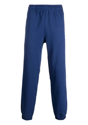 Lacoste logo-patch organic cotton track trousers - Blue