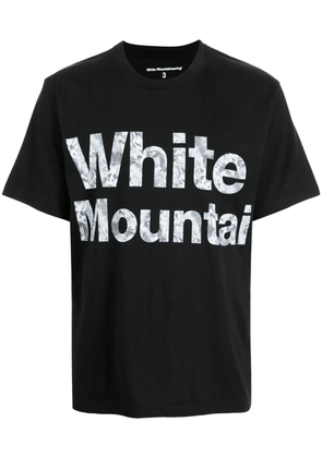White Mountaineering logo-print T-shirt - Black