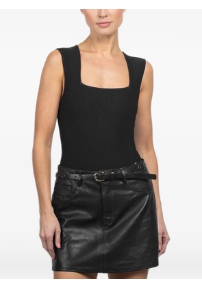 DL1961 square-neck ribbed top - Black