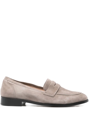P.A.R.O.S.H. penny-strap suede loafers - Neutrals