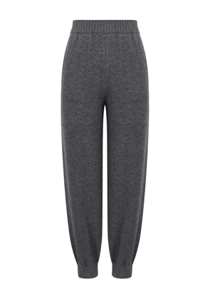 MSGM elasticated-waist wool track pants - Grey
