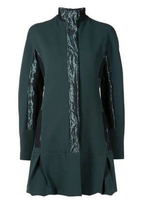 Gloria Coelho contrasting-panel minidress - Green