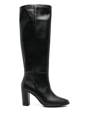 L Arianna 80mm leather knee-high boots - Black