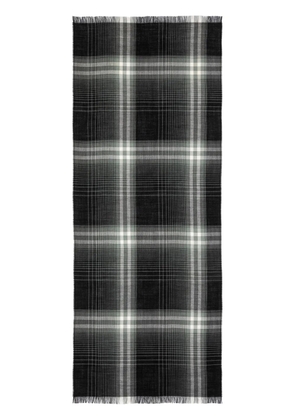 Johnstons of Elgin plaid scarf - Green