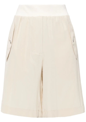 Helmut Lang Bomber silk shorts - Neutrals
