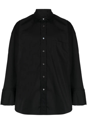 marina yee oversized string shirt - Black