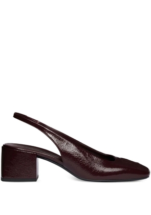 Courrèges 55mm slingback block-heel shoes - Red