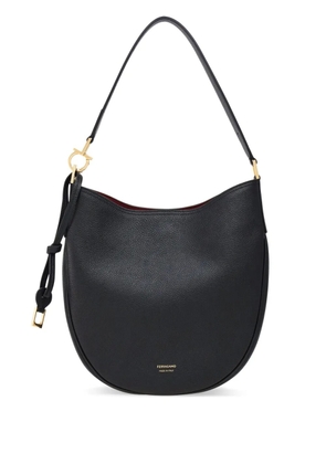 Ferragamo North-South leather shoulder bag - Black