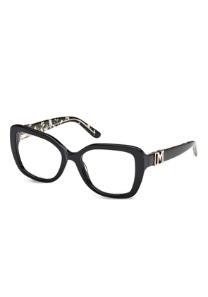 GUESS EYEWEAR logo-detail square-frame glasses - Black