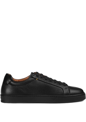 Doucal's leather lace-up sneakers - Black
