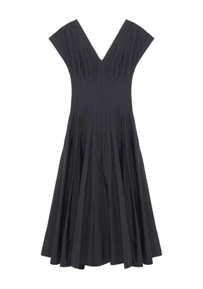 Simkhai pleated V-neck dress - Blue