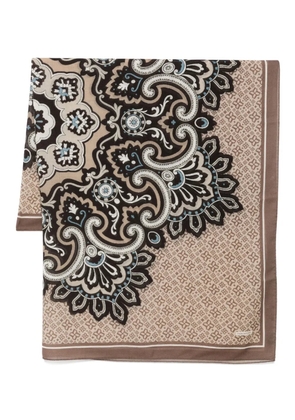 Tagliatore paisley-print scarf - Brown
