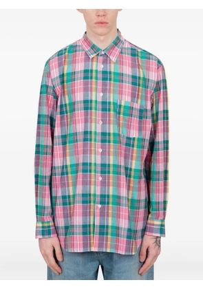 Comme Des Garçons Shirt checked long-sleeve shirt - Pink