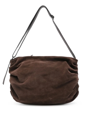 Reptile's House ruched shoulder bag - Brown