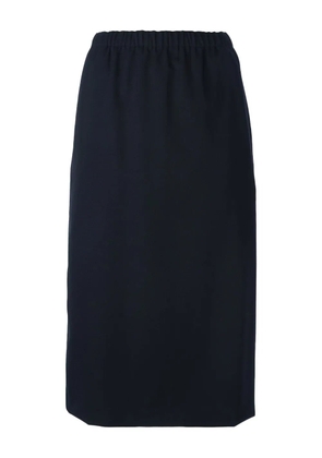 Comme Des Garçons Comme Des Garçons elasticated-waistband midi skirt - Blue