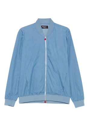 Kiton zip-front bomber jacket - Blue