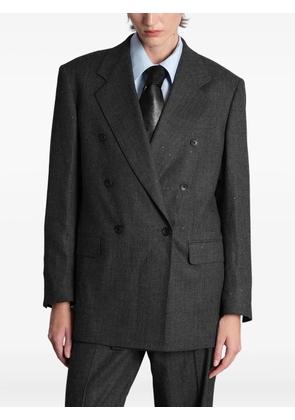 Tagliatore double-breasted pocket blazer - Grey