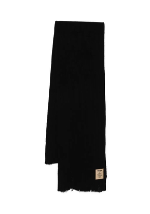 Uma Wang ribbed cashmere scarf - Black