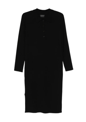 Marc O'Polo three-quarter sleeve polo dress - Black