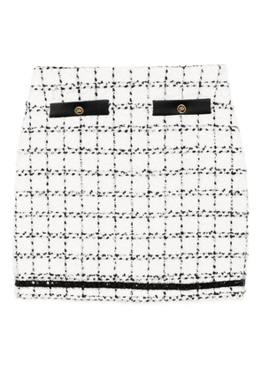 Karl Lagerfeld boucle skirt - White