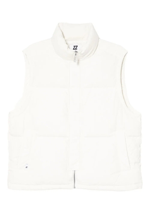 izzue logo-embossed gilet - Neutrals
