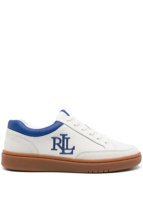 Lauren Ralph Lauren embossed-logo sneakers - White