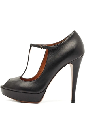 Gucci Pre-Owned T-strap platform pumps - Black