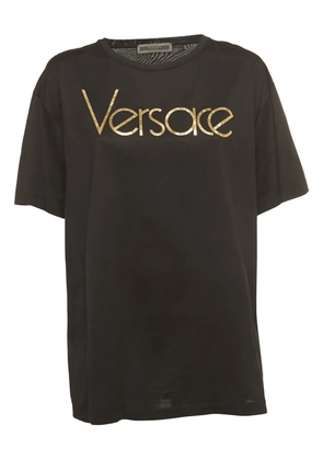 Versace Pre-Owned logo-print T-shirt - Black